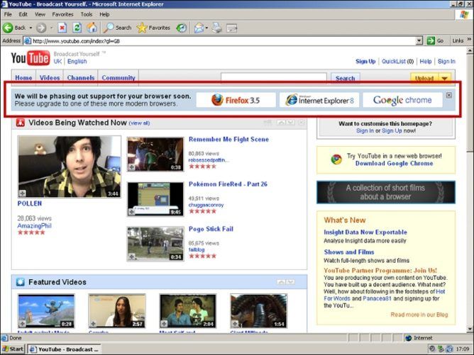         Internet Explorer 6