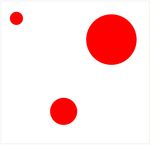 3 красных круга на белом фоне