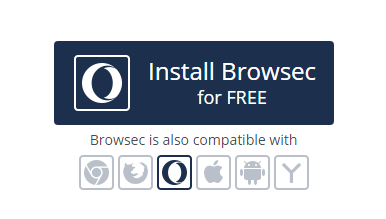 Выбор браузера и версии мобильной ОС на сайте Browsec