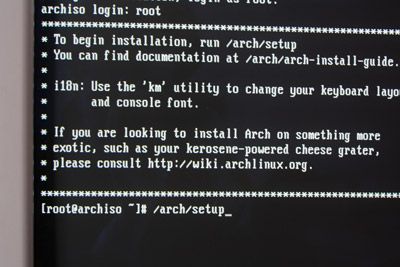 Приступаем к установке ArchLinux